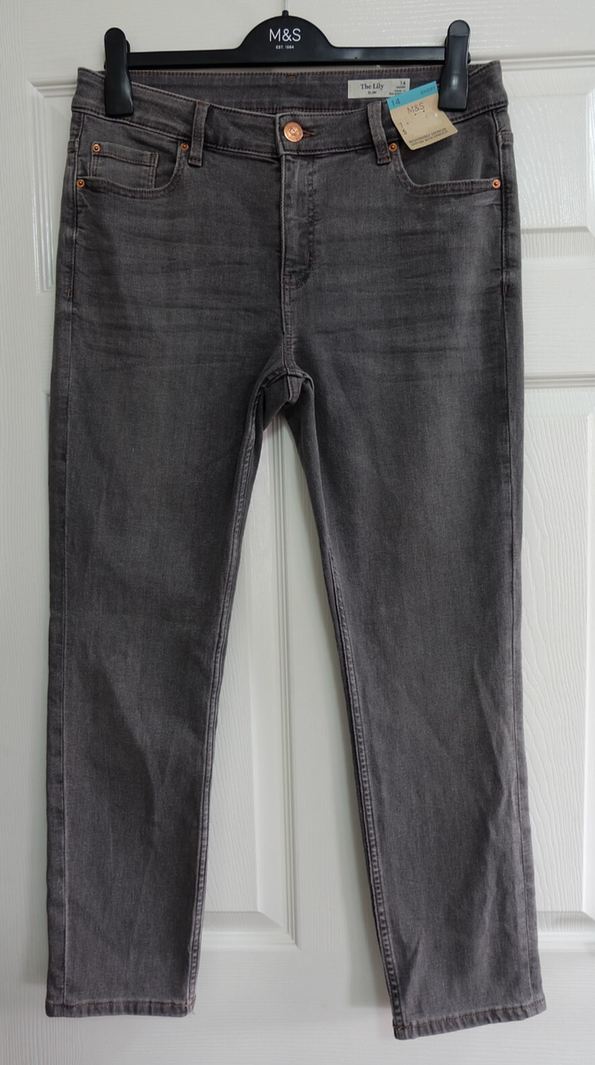 M&S The LILY Mid Waist SLIM Leg Ankle Grazer Jeans with Stretch _Various