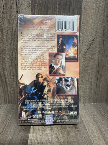 Sealed In Plastic The Patriot Mel Gibson VHS Drama 2000 NEW Movie - Picture 2 of 4