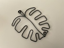Deko Wandhänger Blatt Palme Metall Schwarz Botanical Boho Zeitlos 1 Stück