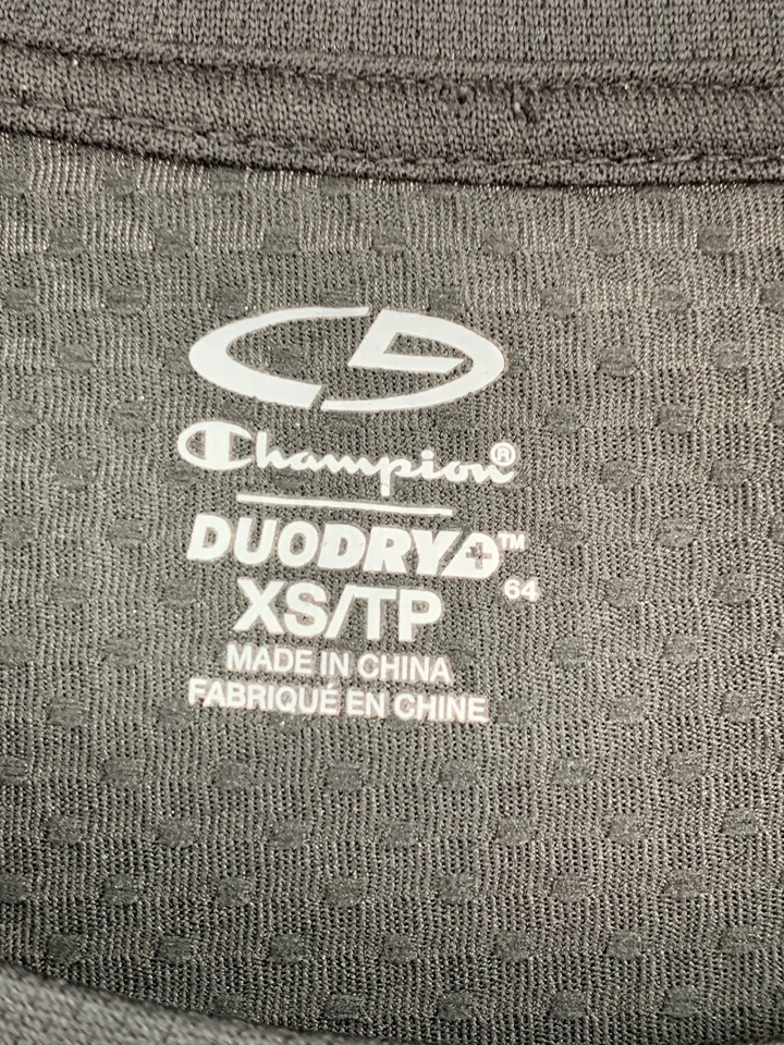 Top de mujer Champion talla XS ropa deportiva negro poliéster manga larga 1474 Foto 3 de 4