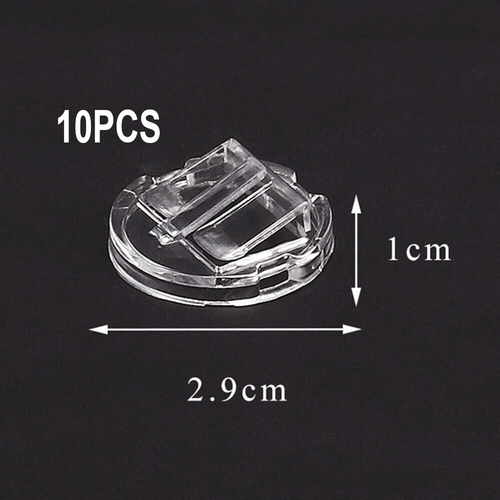 20PCS Triangle Display Stand Coin Mineral Display Transparent Medal Business USA - Foto 12 di 12