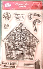 Craft BuddyUS CCST70: Craft Buddy Crystal Art Gingerbread House A6 Stamp Set