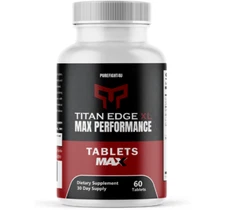 Titan Edge XL Male Max Performance Maximum Strength Supplement - 60 Capsules