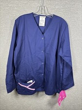 NWT Urbane Women Scrub Top 9506 Navy Pink Many Sizes