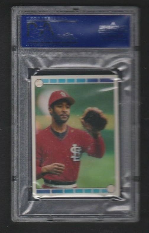 1989 TOPPS STICKERCARD #44 OZZIE SMITH/#25 ROGER CLEMENS GRADED PSA 10 GEM POP 3