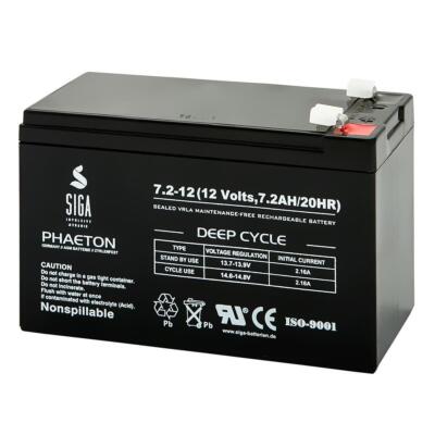 Blei GEL Akku 7,2AH 12V AGM Batterie ersetzt 7Ah 12Volt ZYKLENFEST
