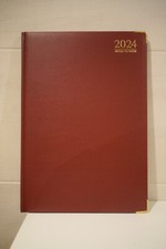 Image of 2024 A4 Week To View Padded Caseboard Diary Metal Corners By Tallon