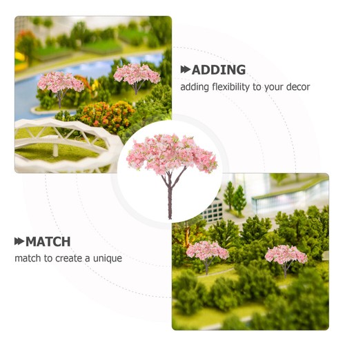10 Pcs Cherry Blossom Tree Ornament Mini Decor Office Child Artificial - Picture 4 of 12