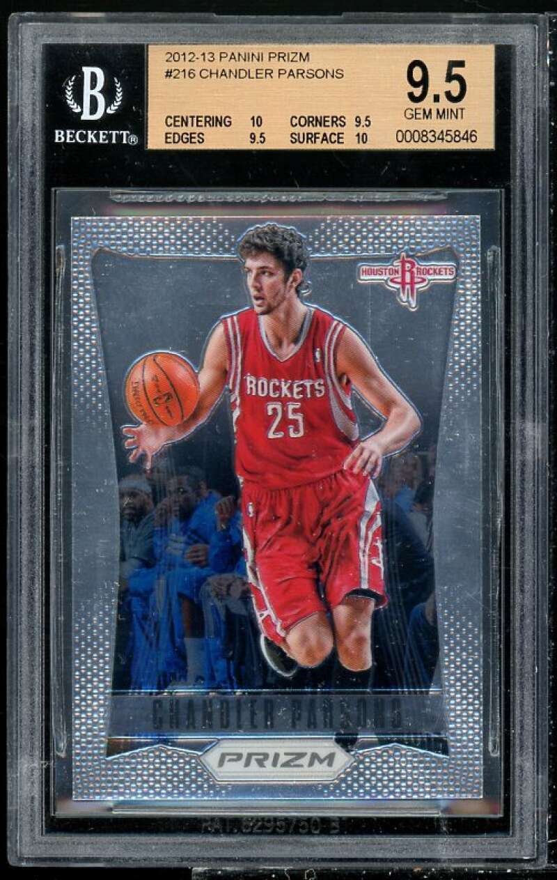 Chandler Parsons Rookie Card 2012-13 Panini Prizm #212 BGS 9.5 (10 9.5 9.5 10)