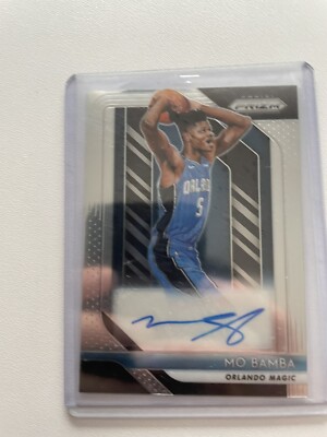 Mo Bamba 2018-19 Panini Prizm Holo Silver RC Rookie Auto Lakers Magic
