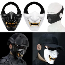 Party Costume Tactical Airsoft Skeleton Skull Half Face Mask Halloween Men Women