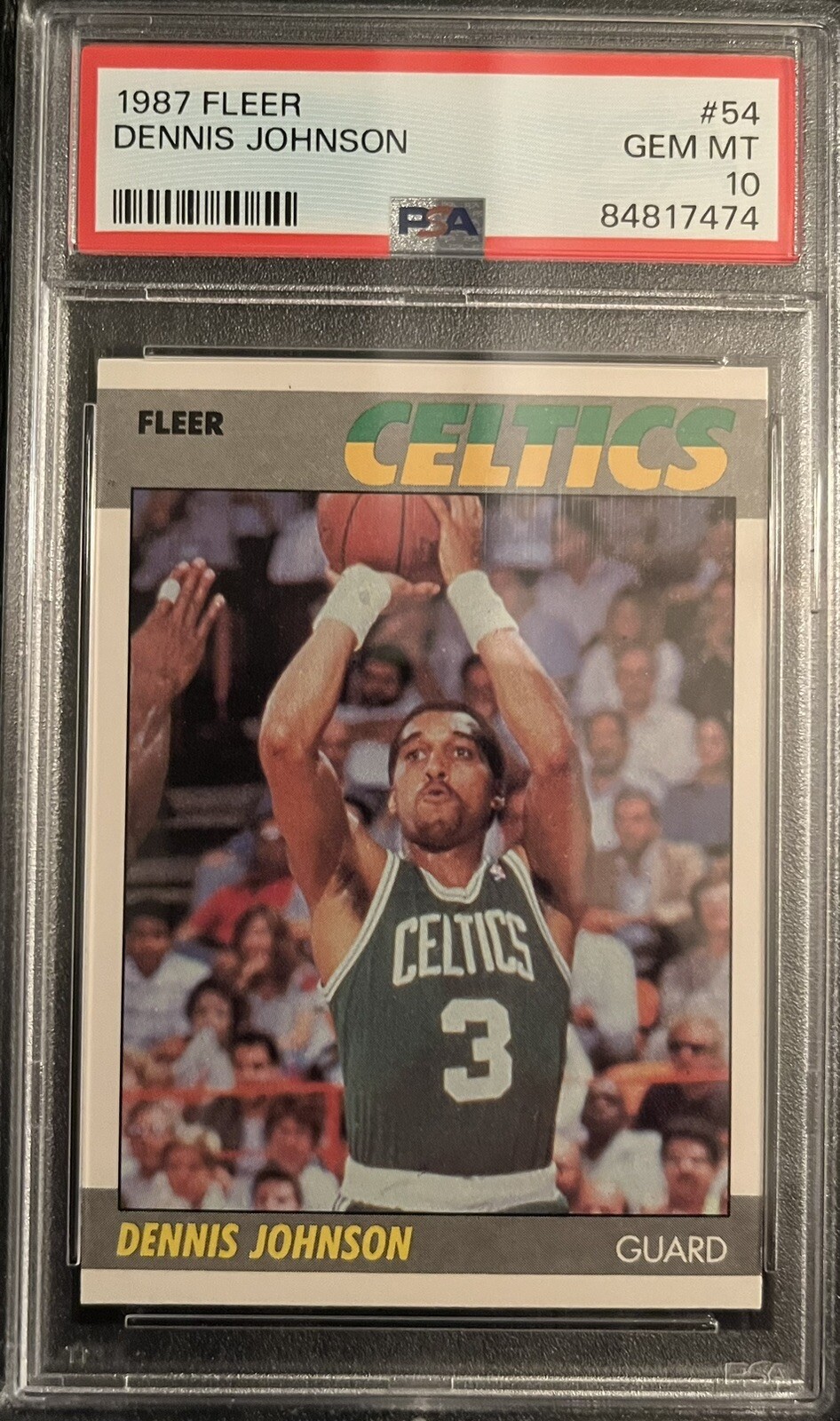 1987-88 Fleer Basketball #54 Dennis Johnson Mint PSA 10 GEM MINT Celtics HOF