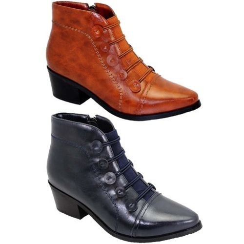 GLC458 Belmont Mujer sin Cordones Elástico Tacón Bajo Botines | eBay