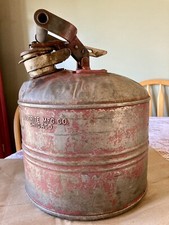 Vintage Justrite 2 Gallon Safety Can In Working Condition / FM