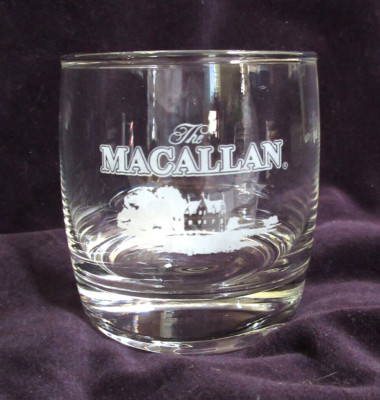 The Macallan Single Malt Whiskey Glass (1) Heavy Bottom Excellent Condition