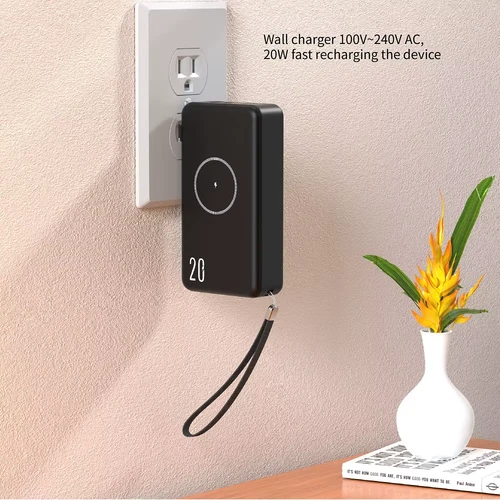 TRON  Travel power bank 20000mAh   Magnetic Wireless Charging Black TSA-approved image 7