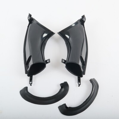 Unpainted Black ABS Air Intake Tube Ducts Fit for Yamaha YZF R1 2007-2008 PAIR