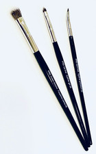 New Professional Eye Kit Gel Liner Brush Bent EyeLiner Cream Eyeshadow Brush