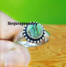 Abalone Shell Gemstone 925 sterling silver handmade Gift Ring US size 5 to 10