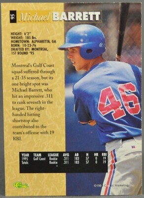1995 Classic Five Sport Michael Barrett Baseball Multi-Sport