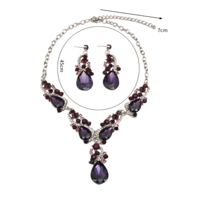 strapless open back dress DARK PURPLE Earrings| Rebekajewelry main image 1