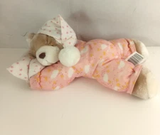 Joyable Huggable Teddy Bear Plush Sleeping Pillow Pink PJ's Vintage Stuffed 15"