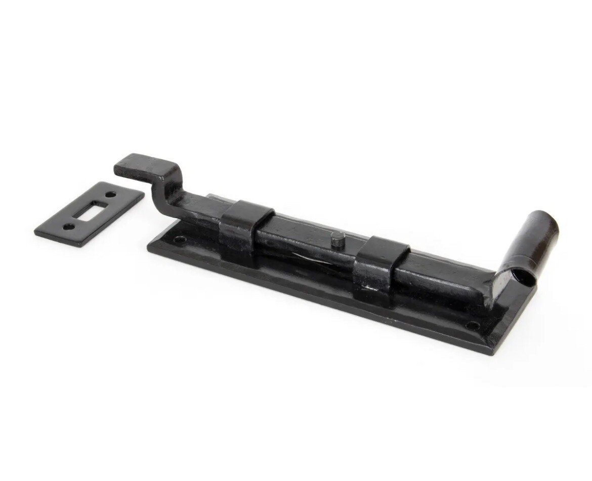 From The Anvil 33016 Black 6"" Cranked Door Bolt.