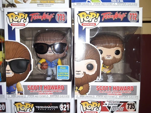 LOT of 2 Funko POP MOVIES Teen Wolf -- Scott Howard + 2019 Summer Con Exclusive