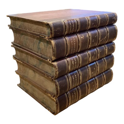 Antique Samuel Johnson's A Dictionary of the English Language - 1818, 5 Volume