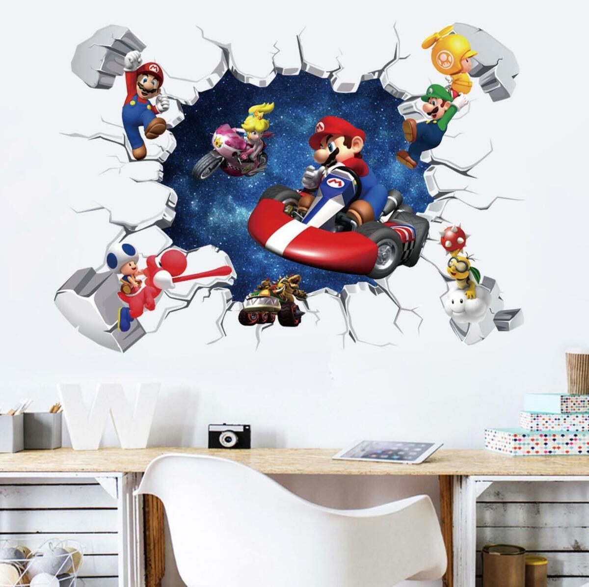 Mario Kart Vinyl Decal Wall Sticker Bowser