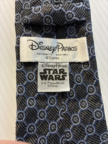 Disney Parks Tie Star Wars Tie Gray Silk With Darth Vader - Picture 5 of 6