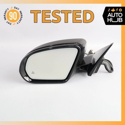 14-16 Mercedes W222 S550 S600 Left Rear View Door Mirror w/Blind Spot Camera OEM