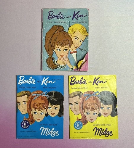 Vintage *Barbie* 1960's Fashion Booklet, 3-Piece Lot, Flaws & Read