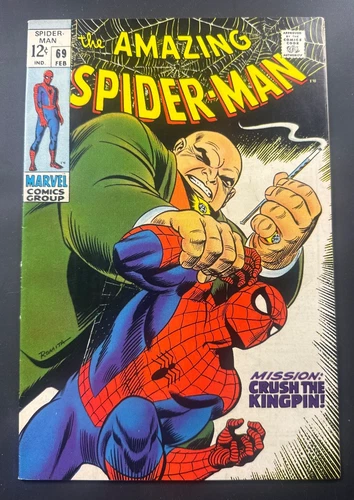 Amazing Spider-Man #69 VF 8.0 *Romita KINGPIN Cover! Marvel Comics 1969 ✨