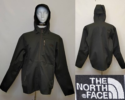 The North Face Apex Softshell Jacket Men's XL Dark Gray Hooded #J5566
