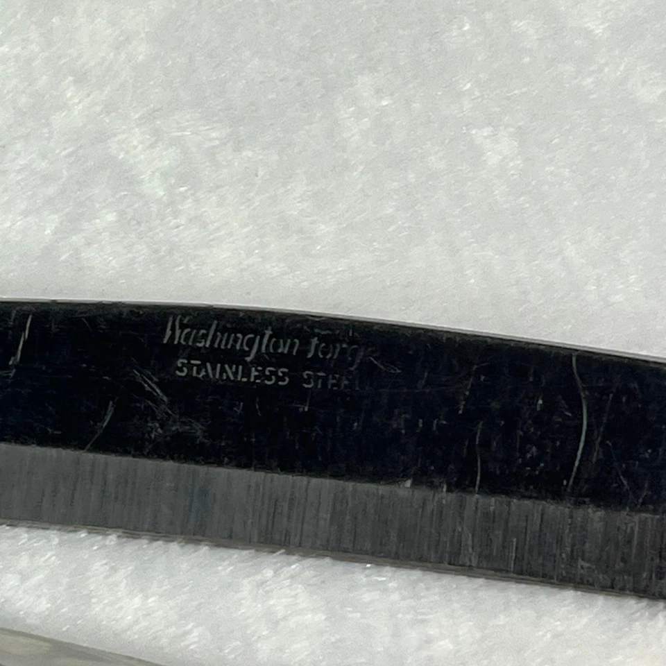 Lote de 2 cuchillos para tallar con mango de baquelita Washington Forge de colección 11,5" acero inoxidable EE. UU. Foto 4 de 4