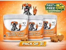 x3 NutriPaw  Pre & Probiotic Digestive Treats For Dogs - Gut Health, Sensitive