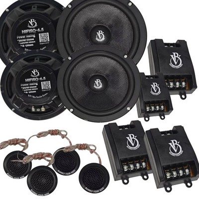 Blurred Vision Audio HIFISQ-6.5 2x Component Sets 8 Speakers 2 Crossovers