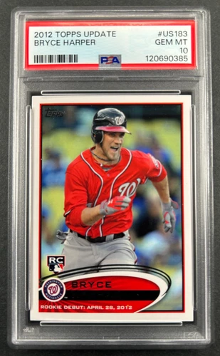 2012 Topps - Bryce Harper #US183 Washington Nationals - RC PSA 10