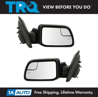 TRQ Mirror Power Heated Puddle Spotter Pair Set of 2 for 11-14 Ford Edge New