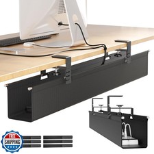  Upgraded Large Under Desk Cable Management Tray, Cinati Cable Management Un