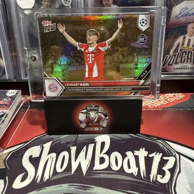 2025 ROOKIE Topps NOW Lennart Karl Gold 45/50 Bayern Munich FUTURE STAR