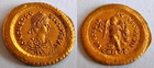 Théodose II, 402-450, Tremissis doré --- 1,50 gr. ----14 mm