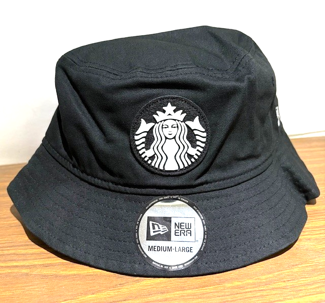 Starbucks X New Era Black Bucket Hat - Medium - Large | eBay