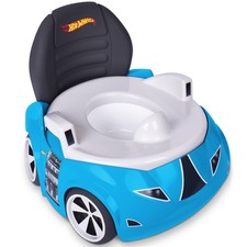 Hot Wheels Blue Race Car Potty Training Toilet, Includes Detachable Seat