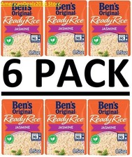 6 PACK - Ben's Original Ready Rice Jasmine Rice, Easy Dinner Side, 8.5 oz EACH