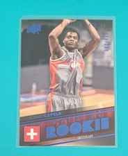 2014-15 UD Lettermen Blue /499 RC #55 Clint Capela Rookie BASKETBALL Card 1A. rookie card picture