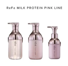 ReFa Milk Protein Shampoo & Treatment & Out-of-Bath Treatment Pink set Fedex
