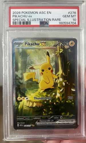 Pikachu ex graded PSA 10 for sale on eBay