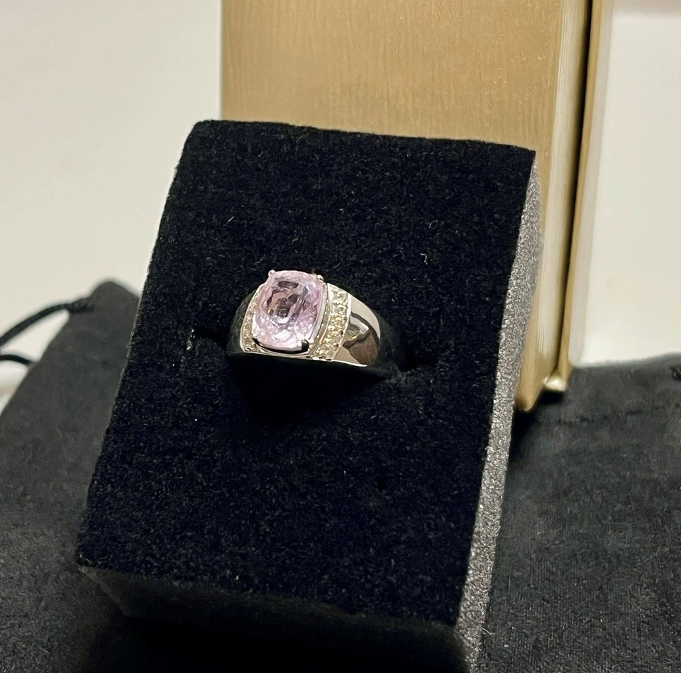 Pink Kunzite Rhodium over Sterling Silver Ring 2.63ctw Size 8 - Image 4 of 4
